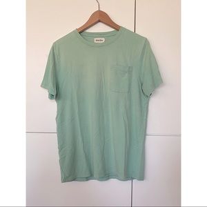 Taylor Stitch Mint Light Green Pocket T Shirt